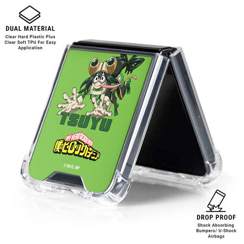 My Hero Academia Tsuyu Season 5 Galaxy Z Flip6 Clear Case