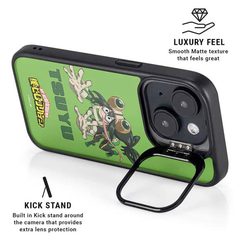 My Hero Academia Tsuyu Season 5 iPhone 14 Kickstand Case