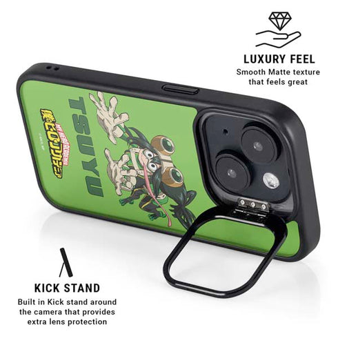 My Hero Academia Tsuyu Season 5 iPhone 15 Kickstand Case