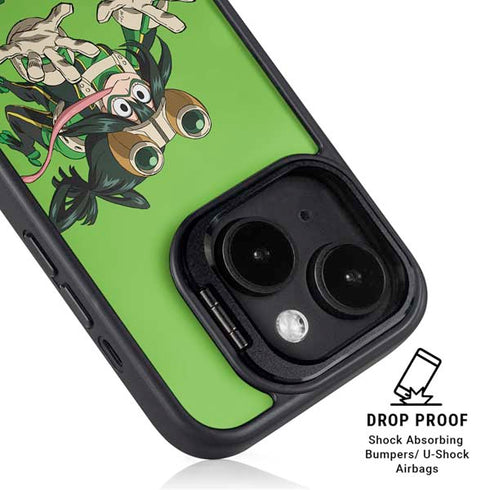 My Hero Academia Tsuyu Season 5 iPhone 15 Plus Kickstand Case