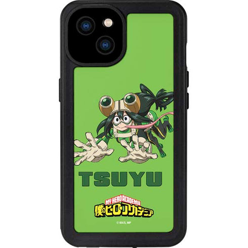 My Hero Academia Tsuyu Season 5 iPhone 15 Plus Waterproof Case