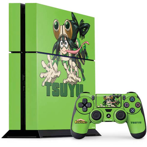 My Hero Academia Tsuyu Season 5 PS4 Console and Controller Bundle Skin