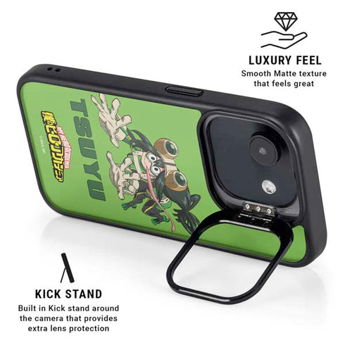 My Hero Academia Tsuyu Season 5 iPhone 16e Kickstand Case