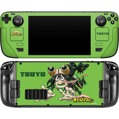 My Hero Academia Tsuyu Season 5 Steam Deck Handheld Gaming Computer OLED Skin