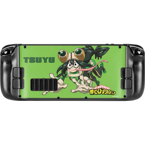 My Hero Academia Tsuyu Season 5 Steam Deck Handheld Gaming Computer OLED Skin