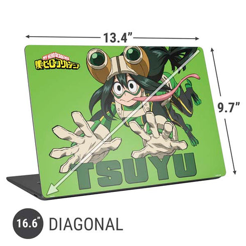 My Hero Academia Tsuyu Season 5 Universal Laptop 16.6in (13.4 x 9.7in) Skin