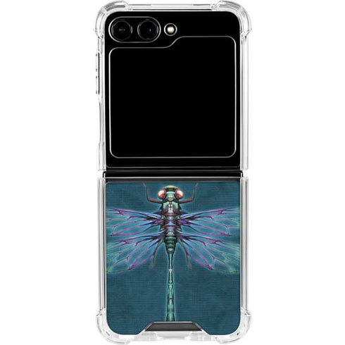 Mystical Dragonfly by Brigid Ashwood Galaxy Z Flip6 Clear Case