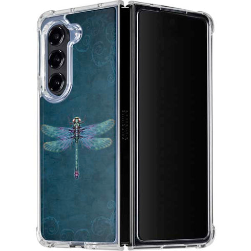 Mystical Dragonfly by Brigid Ashwood Galaxy Z Fold5 5G Clear Case