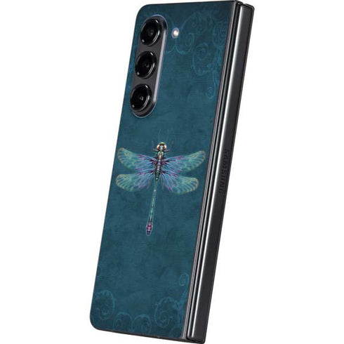 Mystical Dragonfly by Brigid Ashwood Galaxy Z Fold5 5G Skin