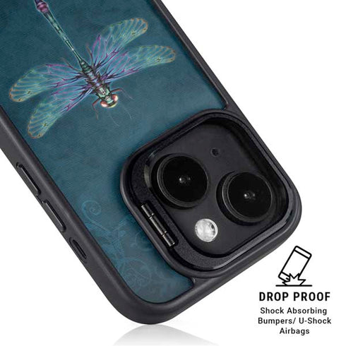 Mystical Dragonfly by Brigid Ashwood iPhone 15 Plus Kickstand Case