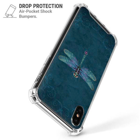 Mystical Dragonfly by Brigid Ashwood iPhone X/XS Clear Case