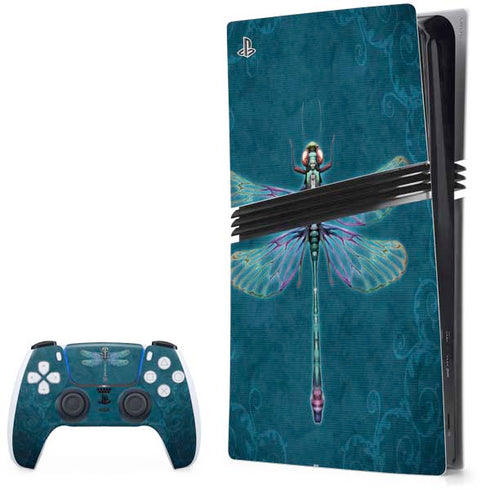 Mystical Dragonfly by Brigid Ashwood PS5 Pro Bundle Skin