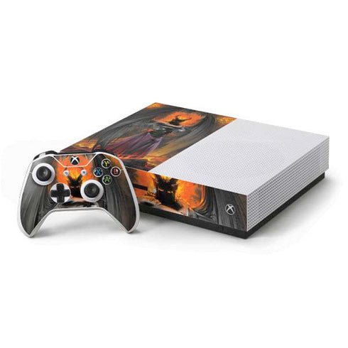 Mythical Creature by LA Williams Xbox One S Console and Controller Bundle Skin