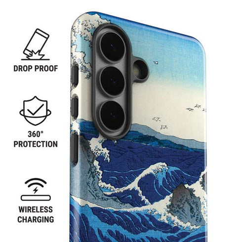 View of the Naruto whirlpools at Awa by Hiroshige Galaxy S26 Plus Impact Case