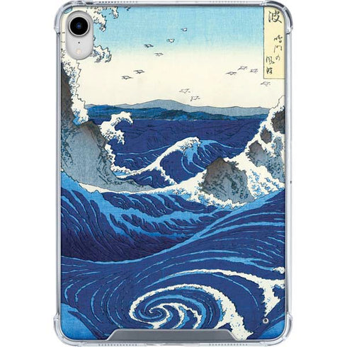 View of the Naruto whirlpools at Awa by Hiroshige iPad 11th Gen (2025) Clear Case