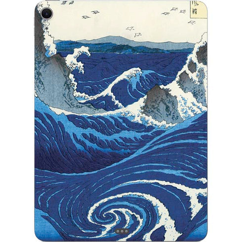 View of the Naruto whirlpools at Awa by Hiroshige Apple iPad Air Skin