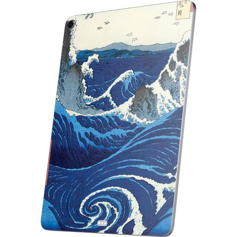 View of the Naruto whirlpools at Awa by Hiroshige Apple iPad Air Skin