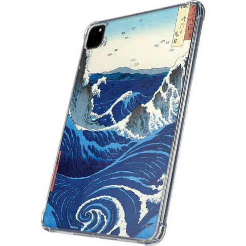View of the Naruto whirlpools at Awa by Hiroshige iPad Pro 11in (2024) Clear Case