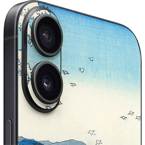 View of the Naruto whirlpools at Awa by Hiroshige iPhone 16 Skin