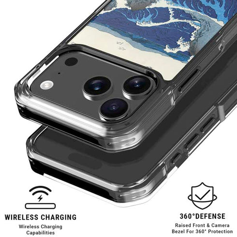 View of the Naruto whirlpools at Awa by Hiroshige iPhone 18 Pro Clear Case