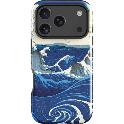 View of the Naruto whirlpools at Awa by Hiroshige iPhone 18 Pro Impact Case