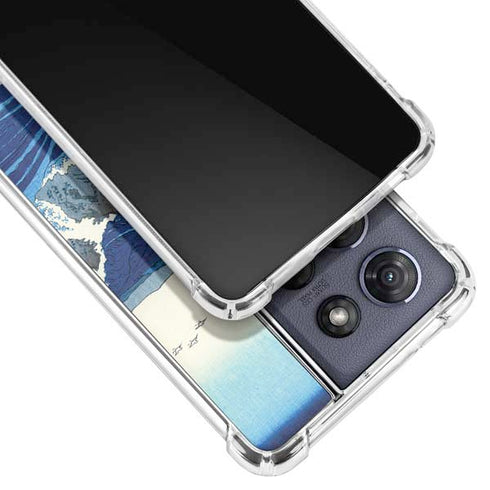 View of the Naruto whirlpools at Awa by Hiroshige Moto G 5G (2025) Clear Case