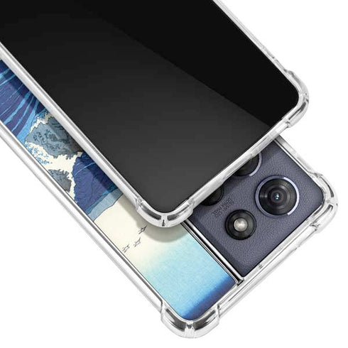 View of the Naruto whirlpools at Awa by Hiroshige Moto G Power 5G (2025) Clear Case