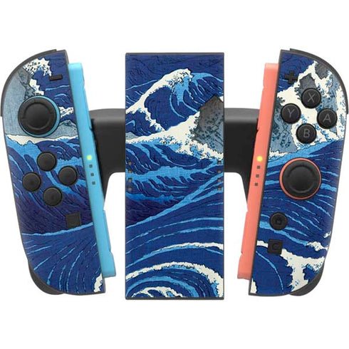 View of the Naruto whirlpools at Awa by Hiroshige Nintendo Switch 2 (2025) Joy-Con Controller Skin