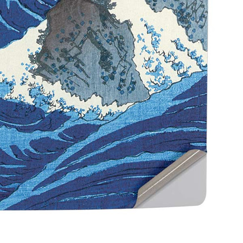 View of the Naruto whirlpools at Awa by Hiroshige PS5 Pro Disk Console Skin