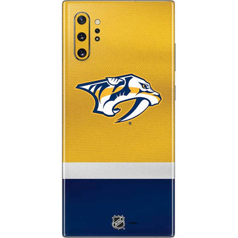 NHL Nashville Predators Alternate Jersey Galaxy Note 10 Plus Skin