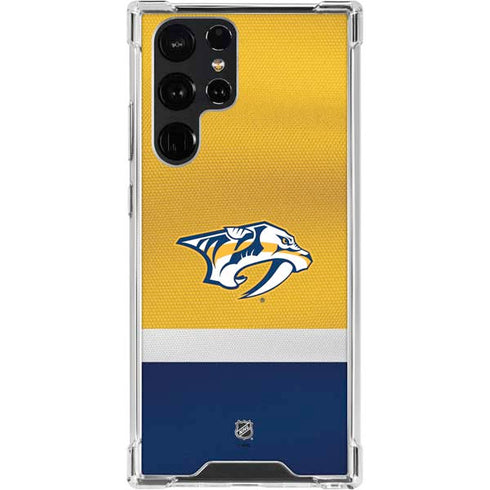 NHL Nashville Predators Alternate Jersey Galaxy S23 Ultra Clear Case