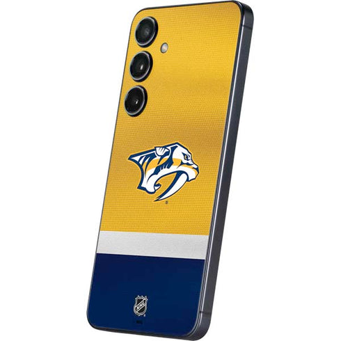 NHL Nashville Predators Alternate Jersey Galaxy S25 Plus Skin