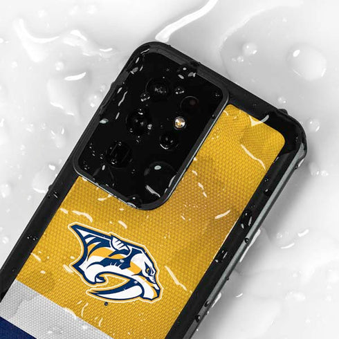 NHL Nashville Predators Alternate Jersey Galaxy S24 Ultra Waterproof Case