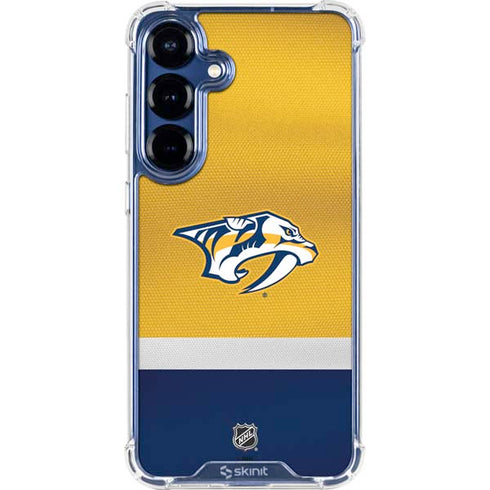 NHL Nashville Predators Alternate Jersey Galaxy S25 Clear Case