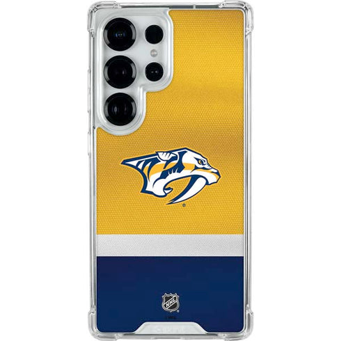 NHL Nashville Predators Alternate Jersey Galaxy S25 Ultra Clear Case