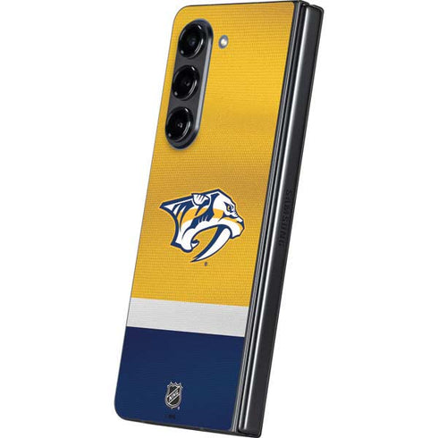 NHL Nashville Predators Alternate Jersey Galaxy Z Fold5 5G Skin