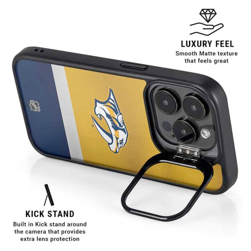 NHL Nashville Predators Alternate Jersey iPhone 13 Pro Max Kickstand Case