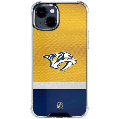 NHL Nashville Predators Alternate Jersey iPhone 15 Clear Case
