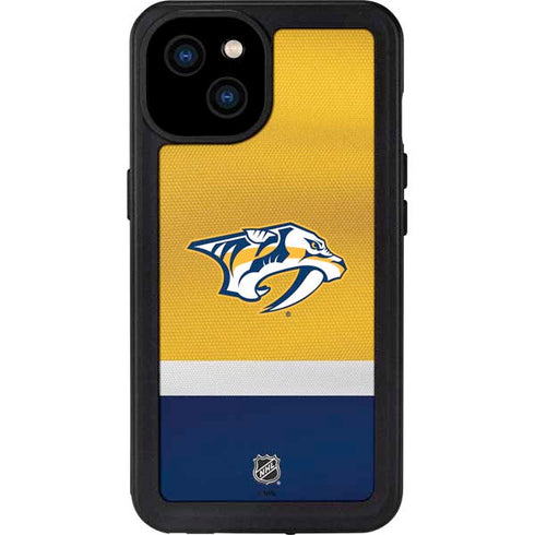 NHL Nashville Predators Alternate Jersey iPhone 15 Plus Waterproof Case