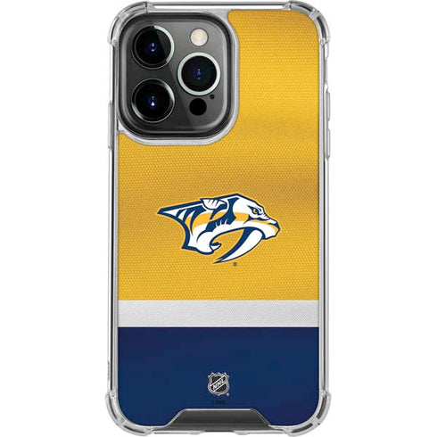 NHL Nashville Predators Alternate Jersey iPhone 16 Pro Max Clear Case