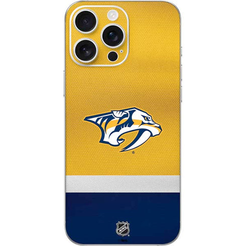 NHL Nashville Predators Alternate Jersey iPhone 16 Pro Max Skin