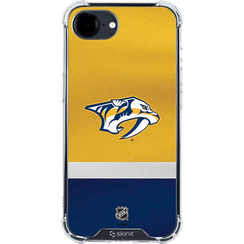 NHL Nashville Predators Alternate Jersey iPhone 16e Clear Case