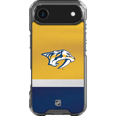 NHL Nashville Predators Alternate Jersey iPhone 17 Air Clear Case