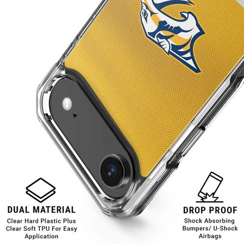 NHL Nashville Predators Alternate Jersey iPhone 17 Air Clear Case