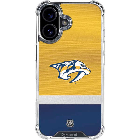 NHL Nashville Predators Alternate Jersey iPhone 17 Clear Case