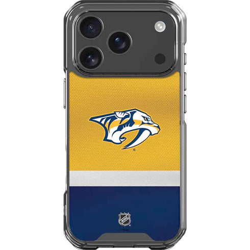 NHL Nashville Predators Alternate Jersey iPhone 17 Pro Clear Case