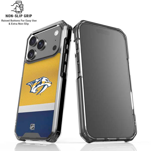 NHL Nashville Predators Alternate Jersey iPhone 17 Pro Clear Case