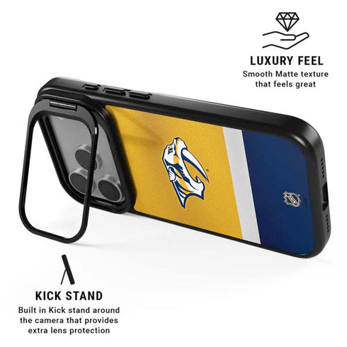 NHL Nashville Predators Alternate Jersey iPhone 17 Pro Kickstand Case