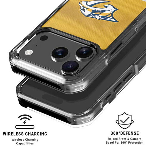 NHL Nashville Predators Alternate Jersey iPhone 18 Pro Clear Case