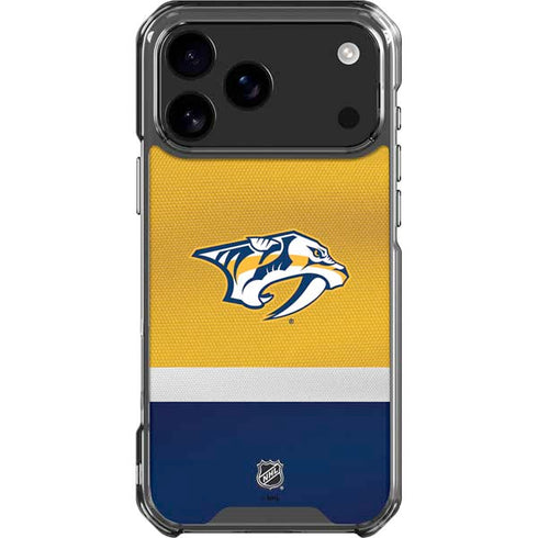 NHL Nashville Predators Alternate Jersey iPhone 18 Pro Max Clear Case